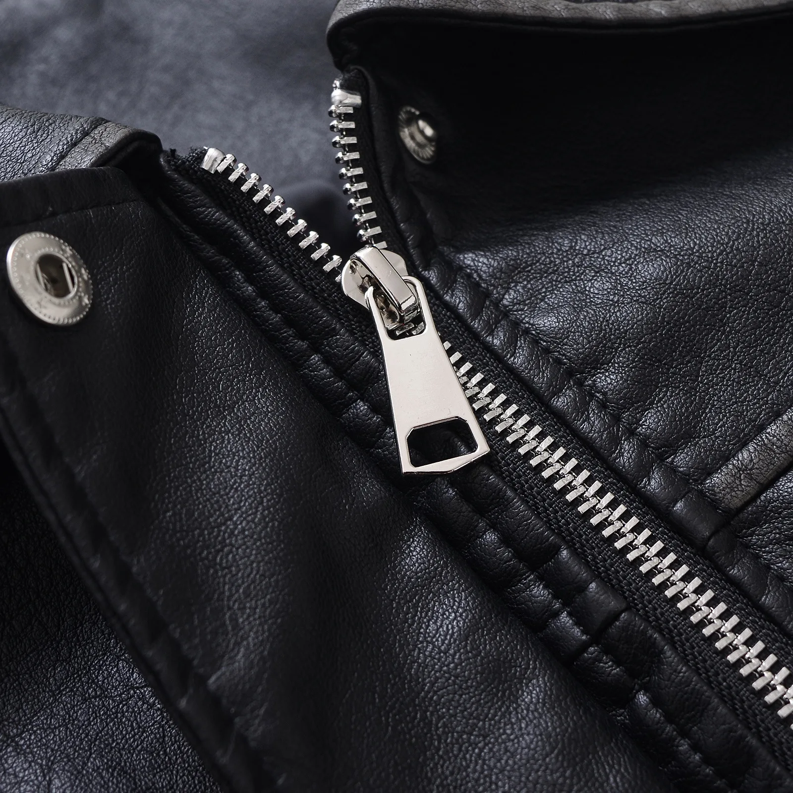 Faux Leather Women Jackets Pu Coats Turn Down Collar Coat Casual Loose Y2k Streetwear Splice Work Jacket Autumn Winter 2025