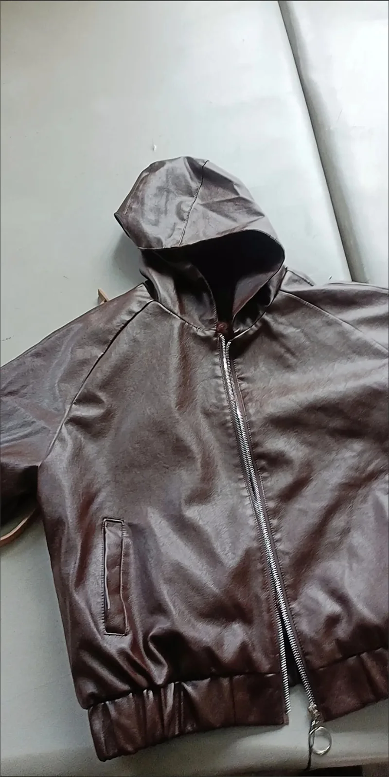 Velvet PU Leather Coat Woman 2026 New Fur Jacket Autumn Winter Hooded Loose Outerwear Slim Short Leather Jackets Ladies Outcoat