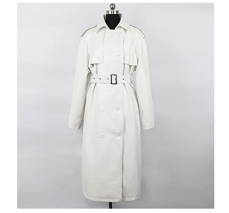 Lautaro Autumn Extra Long Oversized Black Faux Leather Trench Coat for Women Long Sleeve Belt Double Breasted Loose Fashion 2021