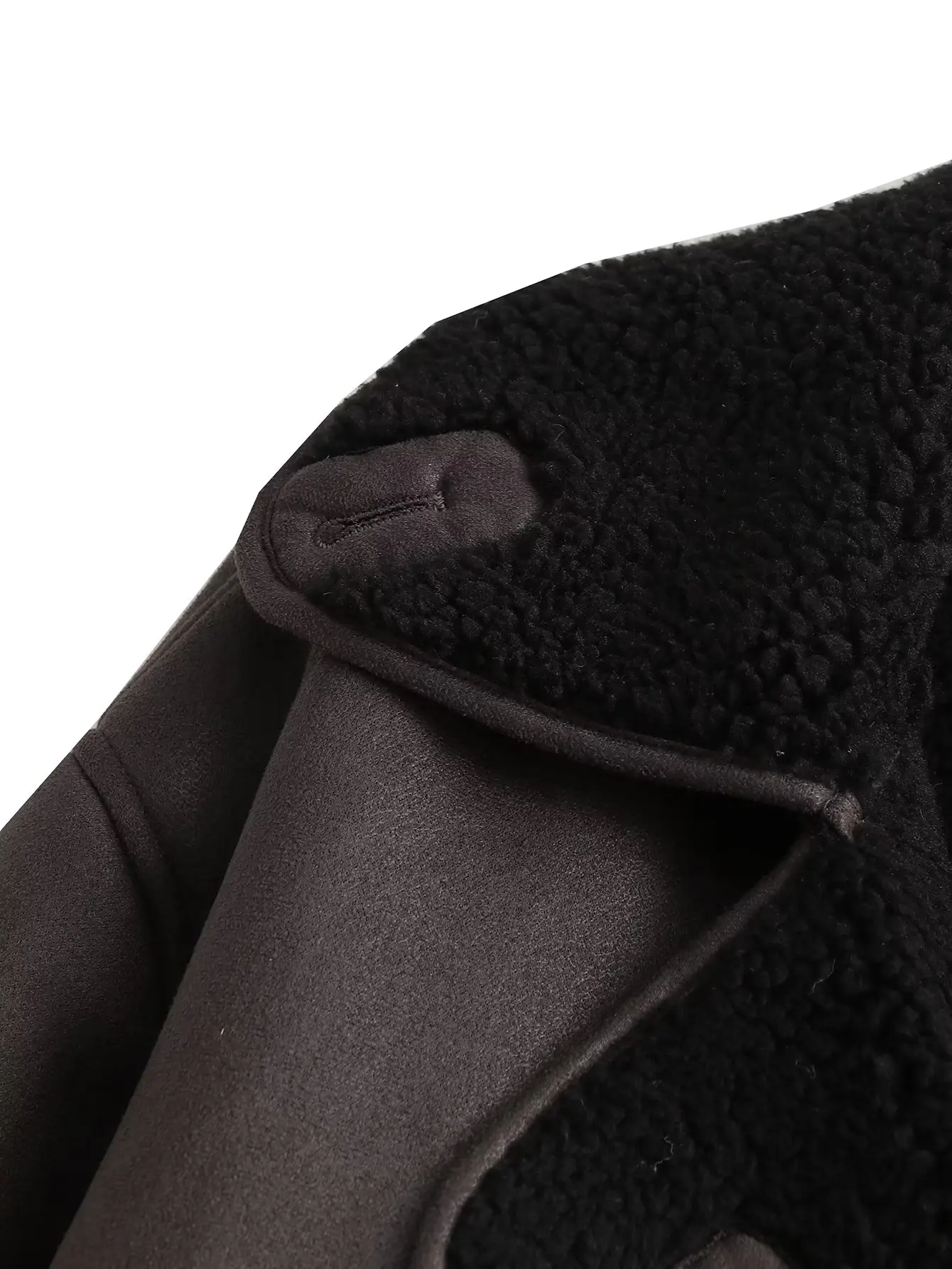2023 Winter Women Warm Jacket Vintage Casual Solid Faux Leather Long Sleeve Coat Female Windbreaker Outwear Lapel Tops