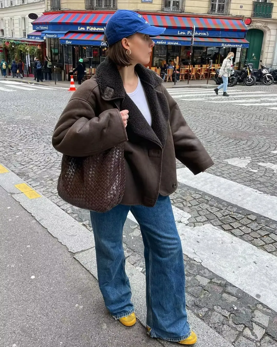 2023 Winter Women Warm Jacket Vintage Casual Solid Faux Leather Long Sleeve Coat Female Windbreaker Outwear Lapel Tops
