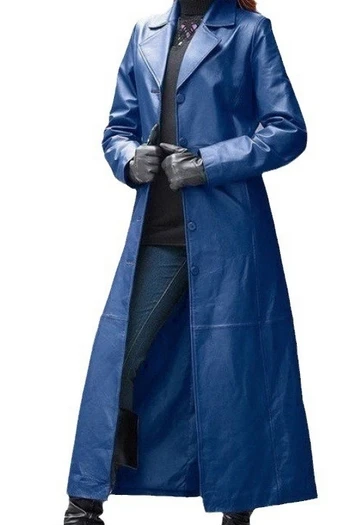 Women Autumn Winter Faux Leather Coat Long Sleeve Solid Color Turndown Collar Button Casual Fashion Warm Comfortable Regular Fit