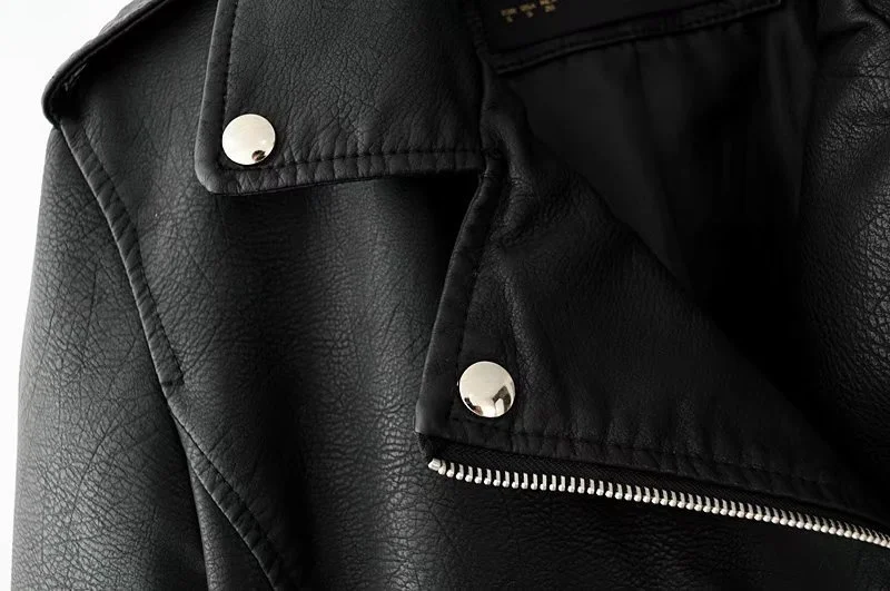 2025 Fashion Women's Short Leather Jacket Small Coat Spring Autumn Slim Moto-biker Outerwear Lady Zip-up PU Leather Coats Korean