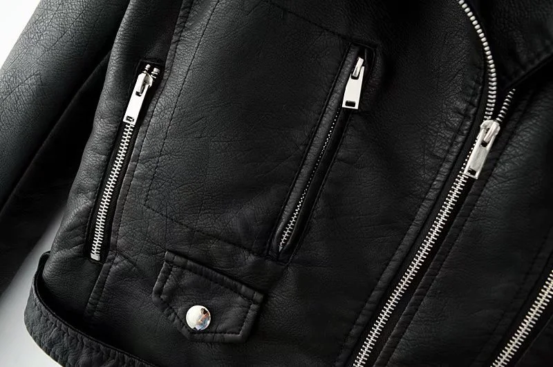 2025 Fashion Women's Short Leather Jacket Small Coat Spring Autumn Slim Moto-biker Outerwear Lady Zip-up PU Leather Coats Korean