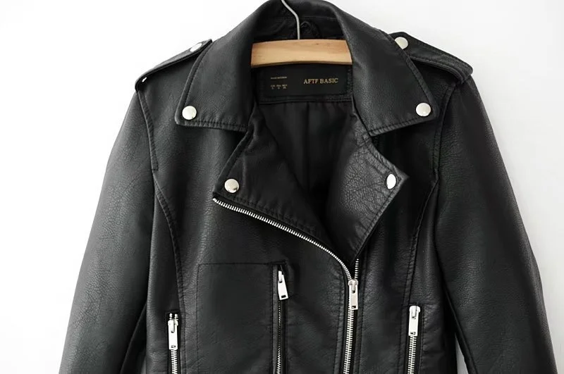 2025 Fashion Women's Short Leather Jacket Small Coat Spring Autumn Slim Moto-biker Outerwear Lady Zip-up PU Leather Coats Korean