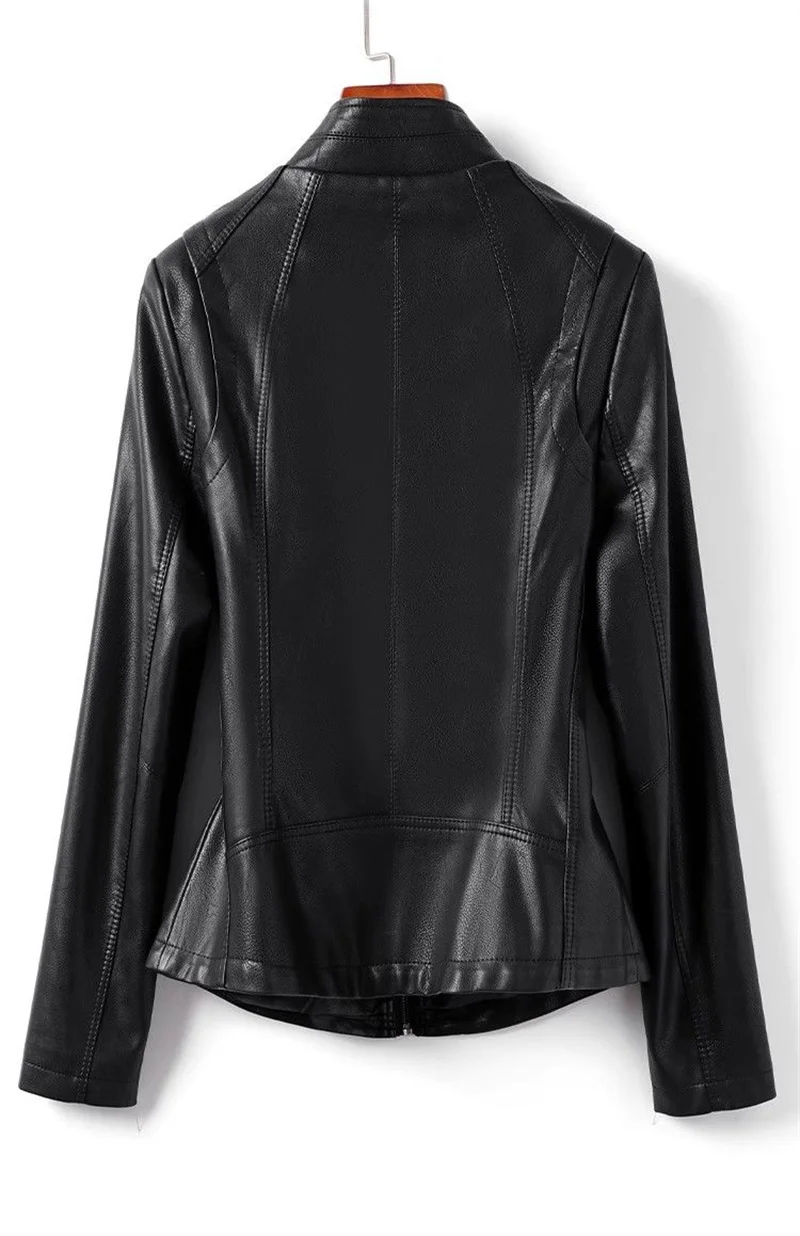 Spring Autumn Women Sheep Skin Coat 2024 Ladies Large Size 5XL Genuine Leather Jacket Korean Female Stand Collar Leather Tops
