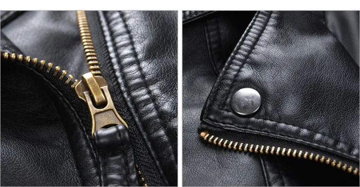 Women Leather Jackets Slim Fit Lapel Zip Up Faux Leather Biker Coat Ladies PU Cropped Top Motorcycle Wear 2022 Fashion Tide