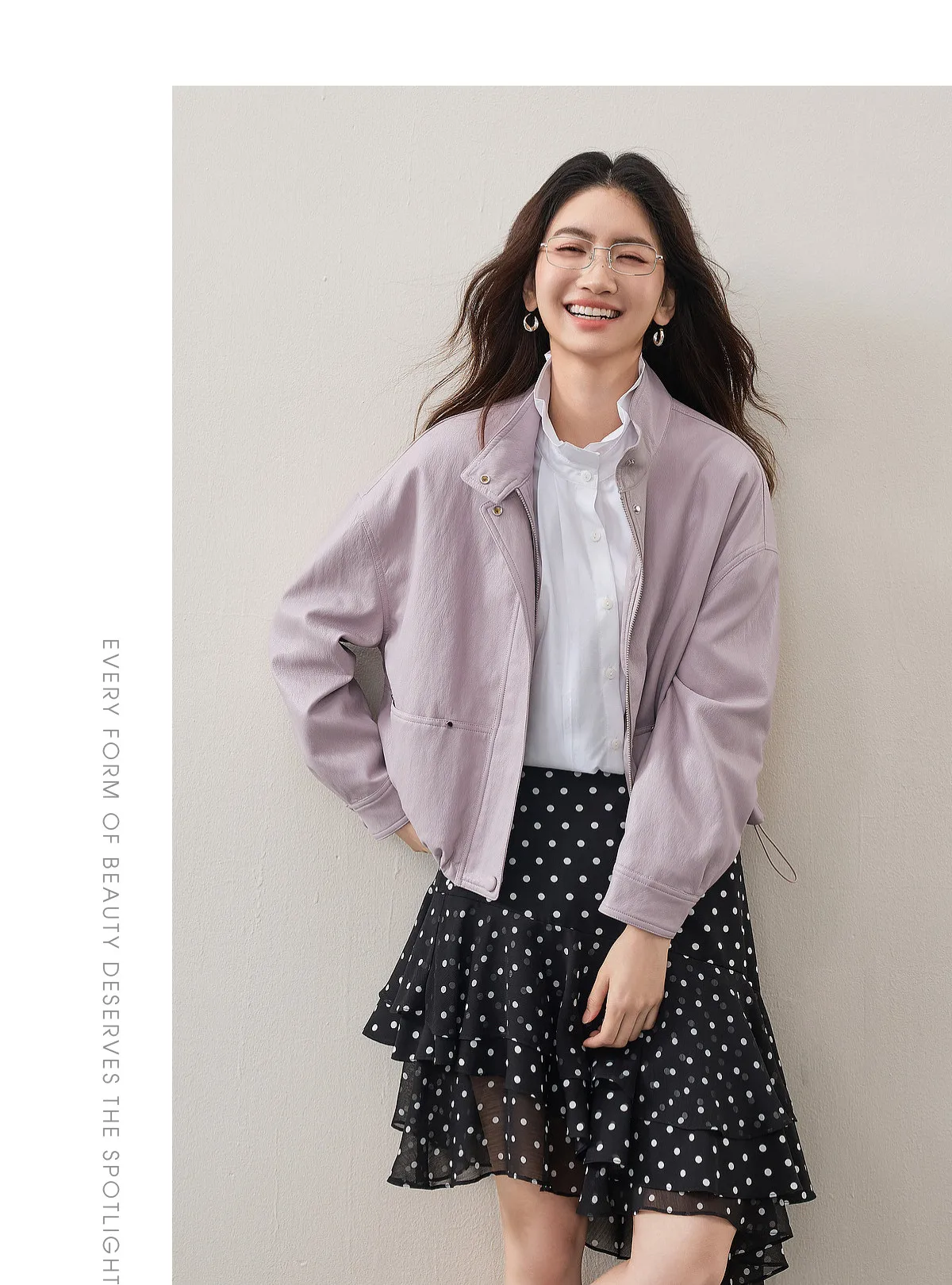 SENTUBILA Women's Retro PU Jacket Motorbike Style Loose Drop Shoulder Cropped Coat 2026 Autumn Trendy Outerwear Ladies W63GA7905