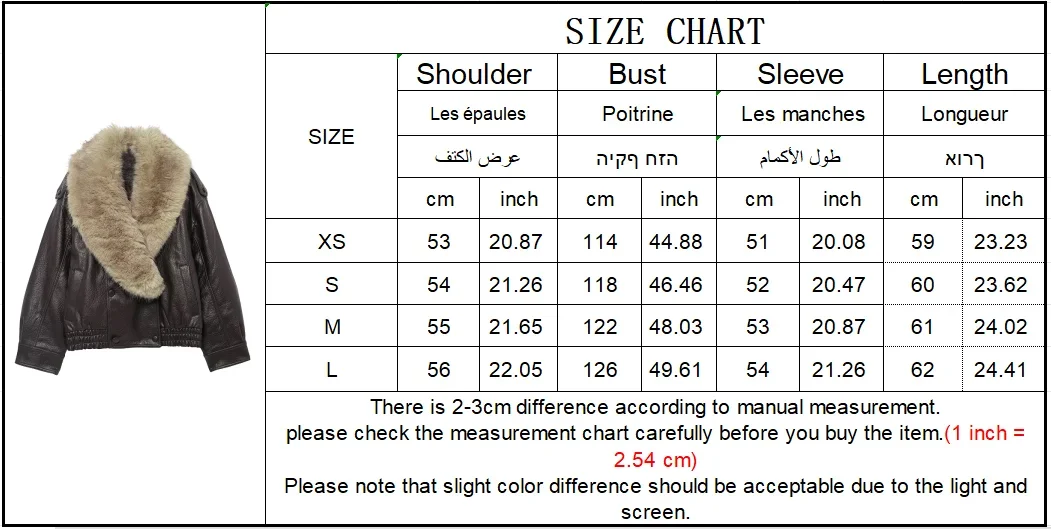 2026 Winter Women Loose Faux Leather Jacket Fashion Removed Big Fur Collar Causal Coat High Street Double Breasted Outwear