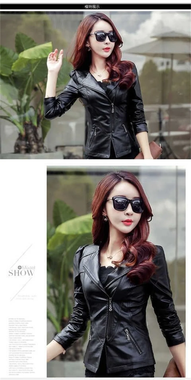 2026 Autumn Black Leather Jacket Women Leather Jacket Korean Slimming Motorcycle Leather Jacket Ladies PU Coat Short Outwear