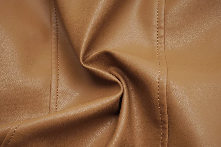 FTLZZ Spring Autumn Faux Leather Jackets Women Loose Casual Coat Female Drop-shoulder Motorcycles Locomotive Outwear With Belt