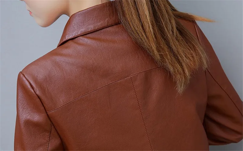 Pu Motorcycle Leather Coat Women's 2026 Spring Autumn New Hong Kong Style Chic Jacket Short Loose Fashion Wild Leather Jackets
