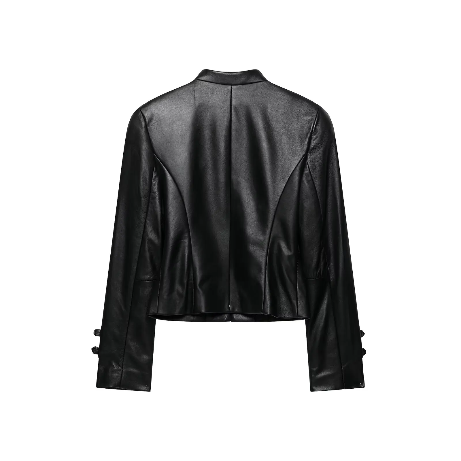 Faux Leather Jackets Women's Black Long Sleeve Pu Faux Jackets With Button Outwear 2026 Streetwear Vintage Coat Woman Jacket Top