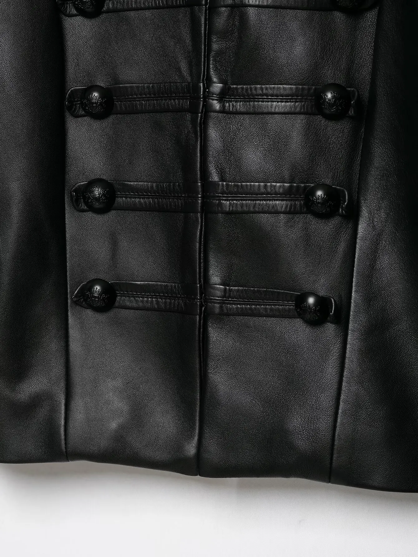 Faux Leather Jackets Women's Black Long Sleeve Pu Faux Jackets With Button Outwear 2026 Streetwear Vintage Coat Woman Jacket Top