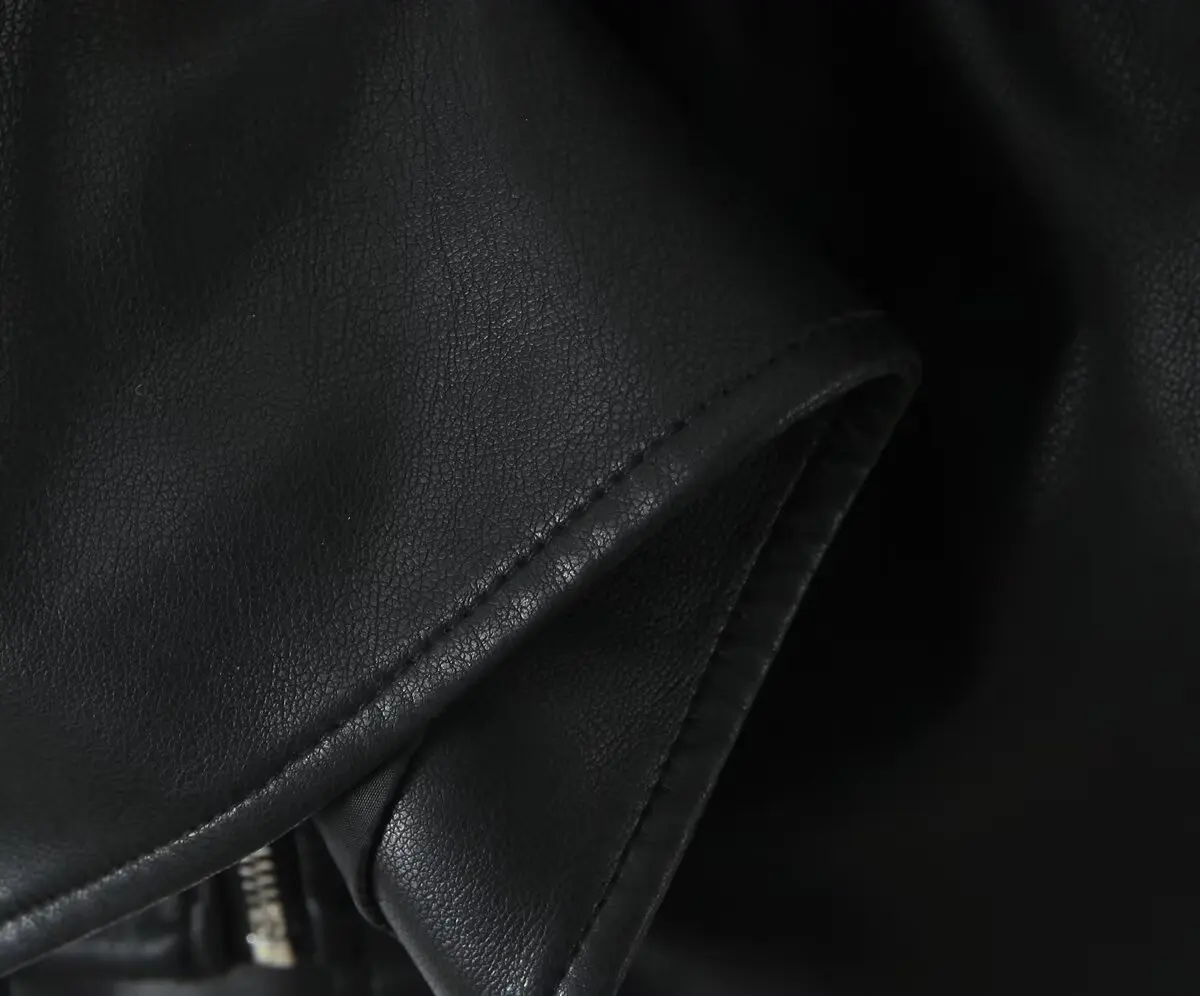 2026 New Women's Retro Vintage Coffee Faux Leather PU Jackets Female Motorcycle Biker BF Loose Oversized Streetwear Coats Tops