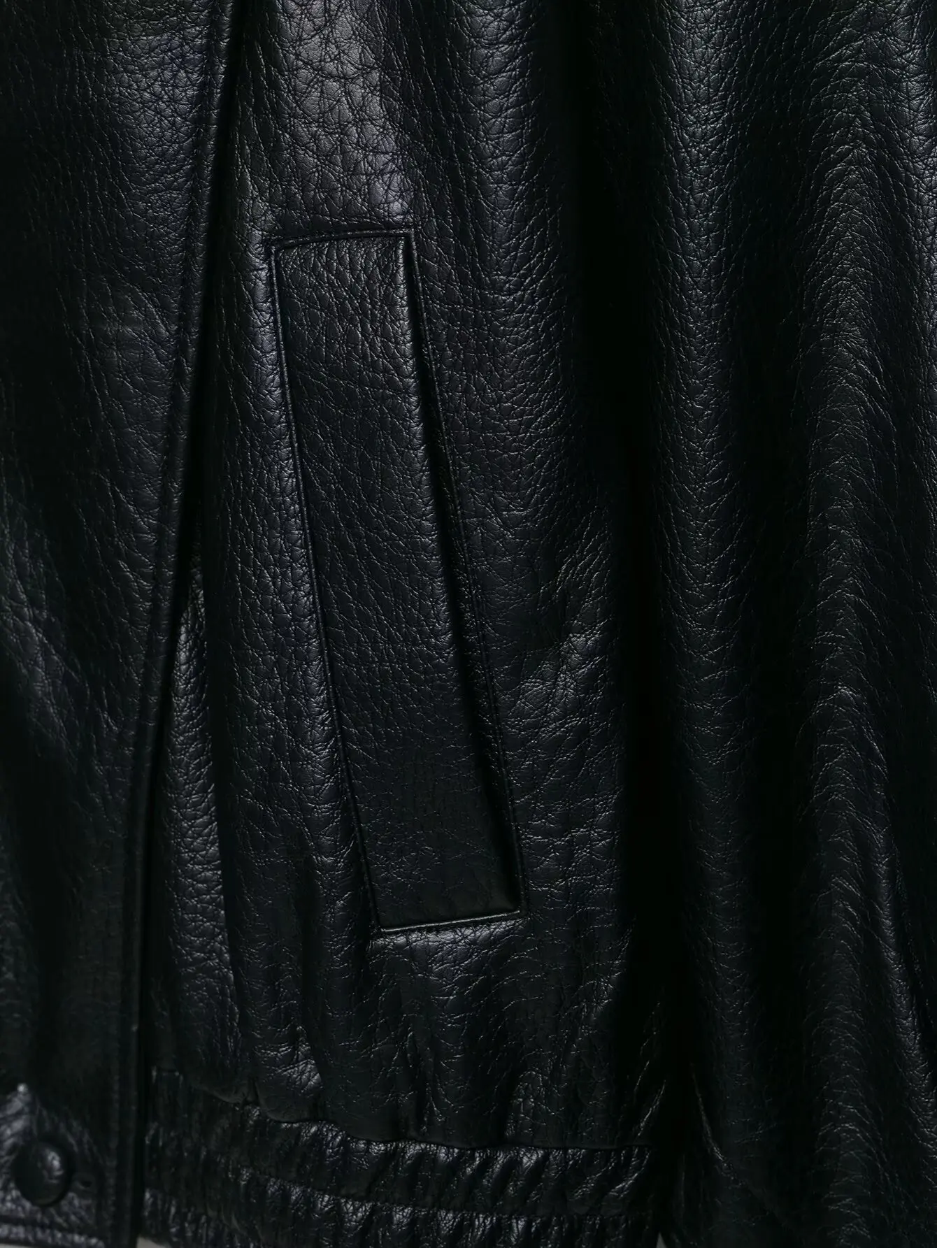 TFMLN 2025 Women Faux Leather Loose Jacket High Street Stand Collar Long Sleeve Coat Fashion Causal Zipper Outwear Autumn Winter