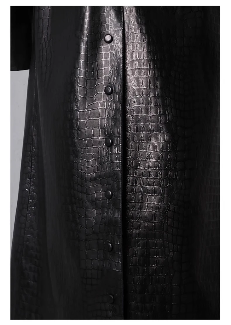 Lautaro Autumn Long Shiny Reflective Patent Faux Leather Trench Coat for Women Belt Double Breasted Luxury Designer Clothes 2023