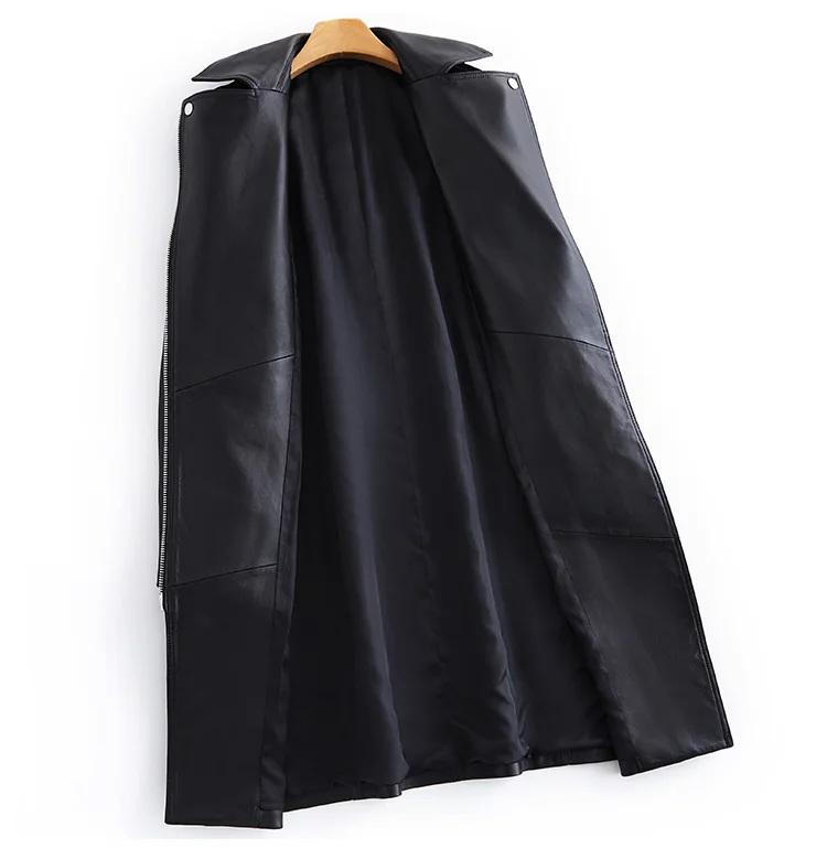 Mauroicardi Spring Autumn Cool Fitted Long White Faux Leather Moto Biker Jacket Women Belt Black Luxury Designer Clothes 2025