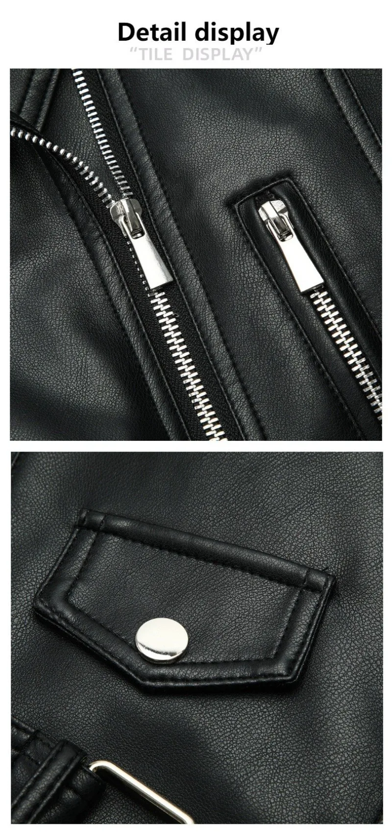2026 Fashion Spring Autumn Women's PU Leather Jacket Moto&biker Super-short Expose-navel Coat Zip-up Lapel Top Belt Slim Jackets