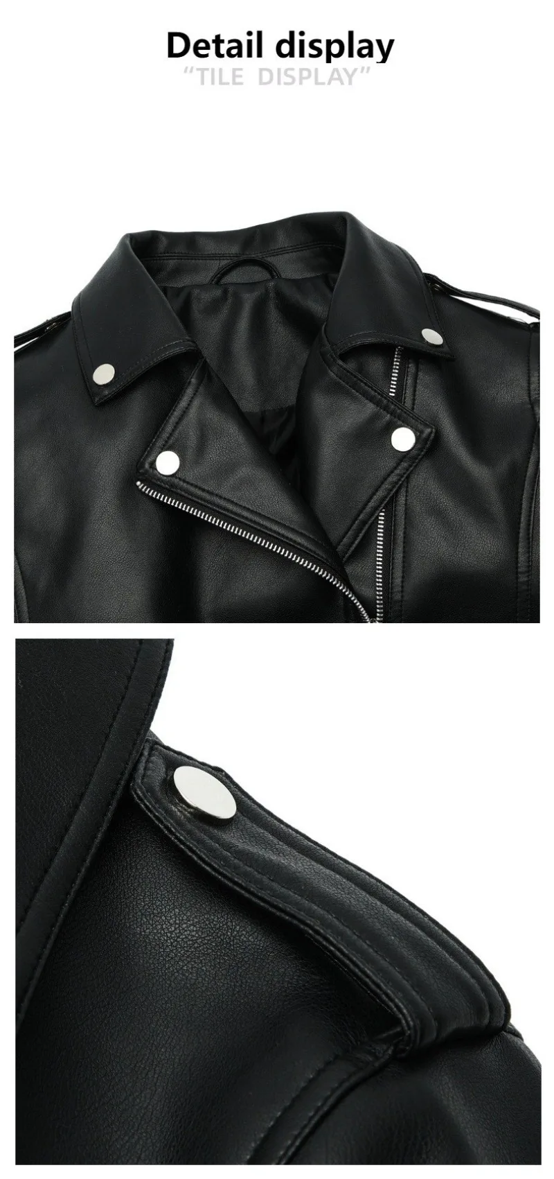 2026 Fashion Spring Autumn Women's PU Leather Jacket Moto&biker Super-short Expose-navel Coat Zip-up Lapel Top Belt Slim Jackets