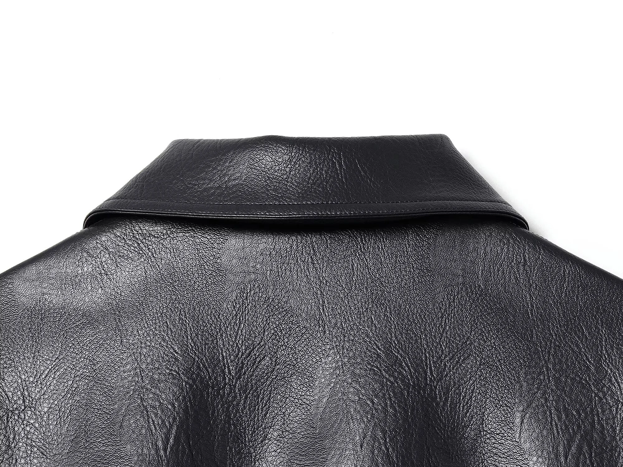 ZERAINS Autumn new women's clothing European and American lapel long sleeved loose PU leather pilot jacket jacket