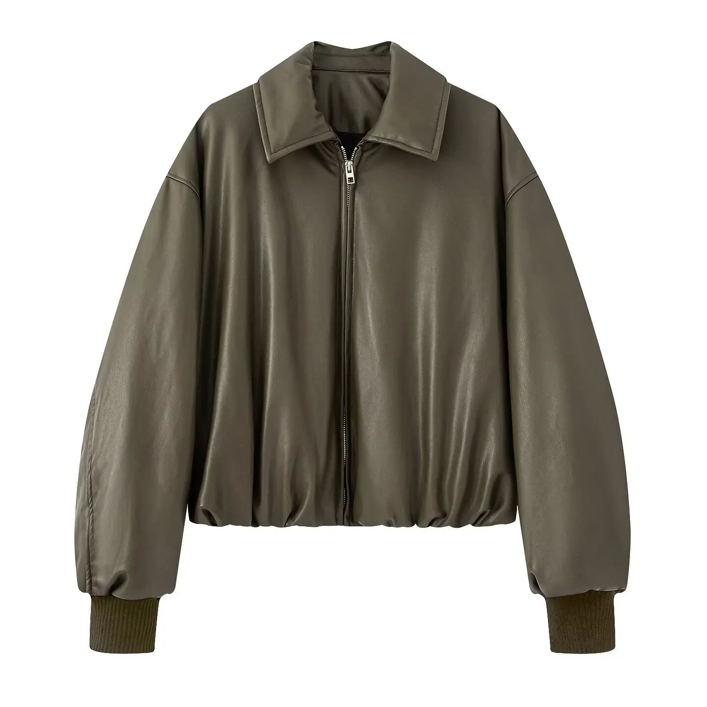 2026 Winter Women's Motor Biker Warm Faux Leather Parkas Coats Female Street Oversized Padded Thicken PU Short Bomber Jackets