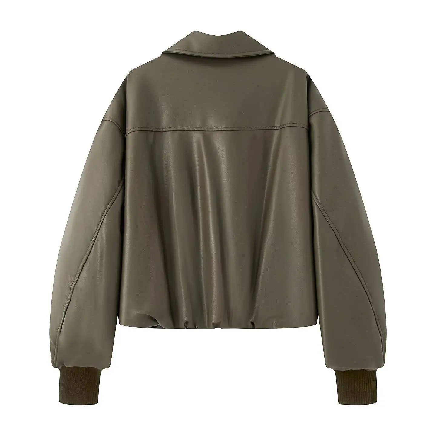 2026 Winter Women's Motor Biker Warm Faux Leather Parkas Coats Female Street Oversized Padded Thicken PU Short Bomber Jackets