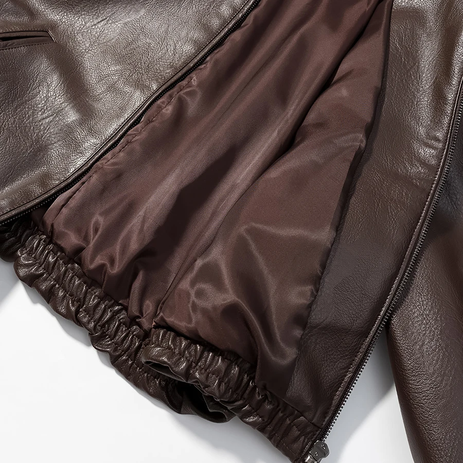 2025 Autumn/Winter New Women's Fashion Style Collar Zipper Long Sleeve Imitation Leather Coat