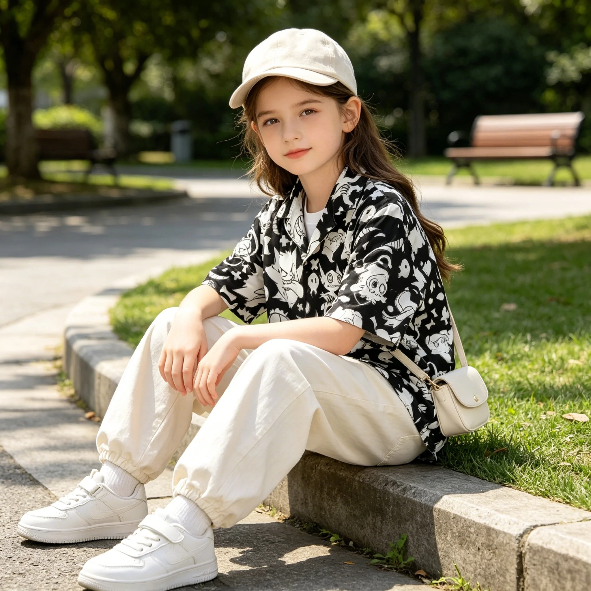Unisex Kids Adults Summer Black Hawaiian Shirt With Pokémon Ghost-Type Print T Shirt, Aloha Design, Men's Clothing