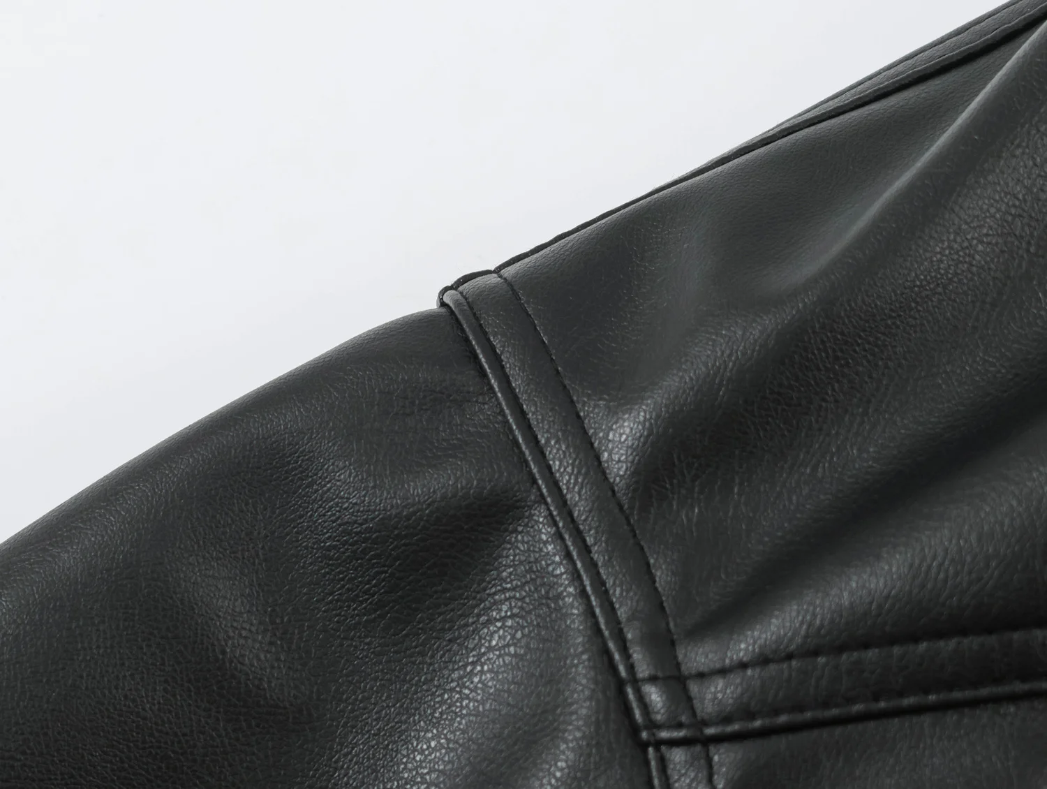 Women Autumn Winter Faux Soft Leather Jackets Coats Lady Brown Black PU Zipper Motorcycle Streetwear Ruffles Tops Brand Casual