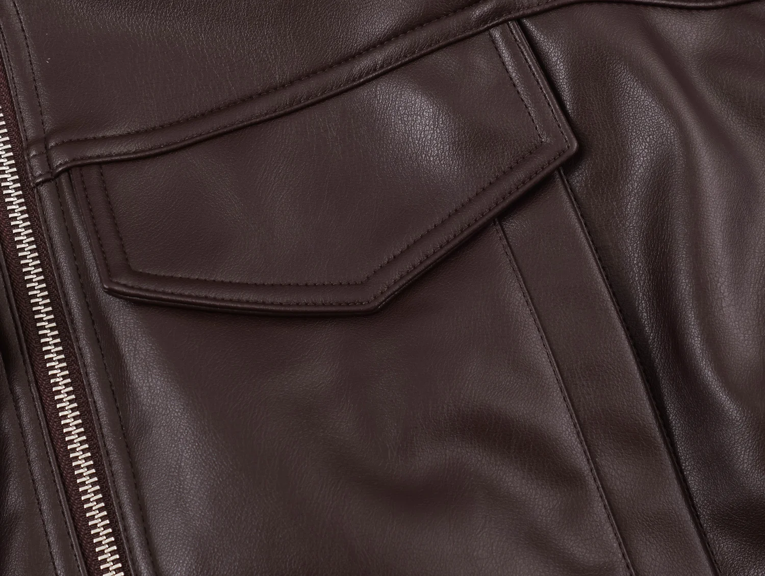 Women Autumn Winter Faux Soft Leather Jackets Coats Lady Brown Black PU Zipper Motorcycle Streetwear Ruffles Tops Brand Casual