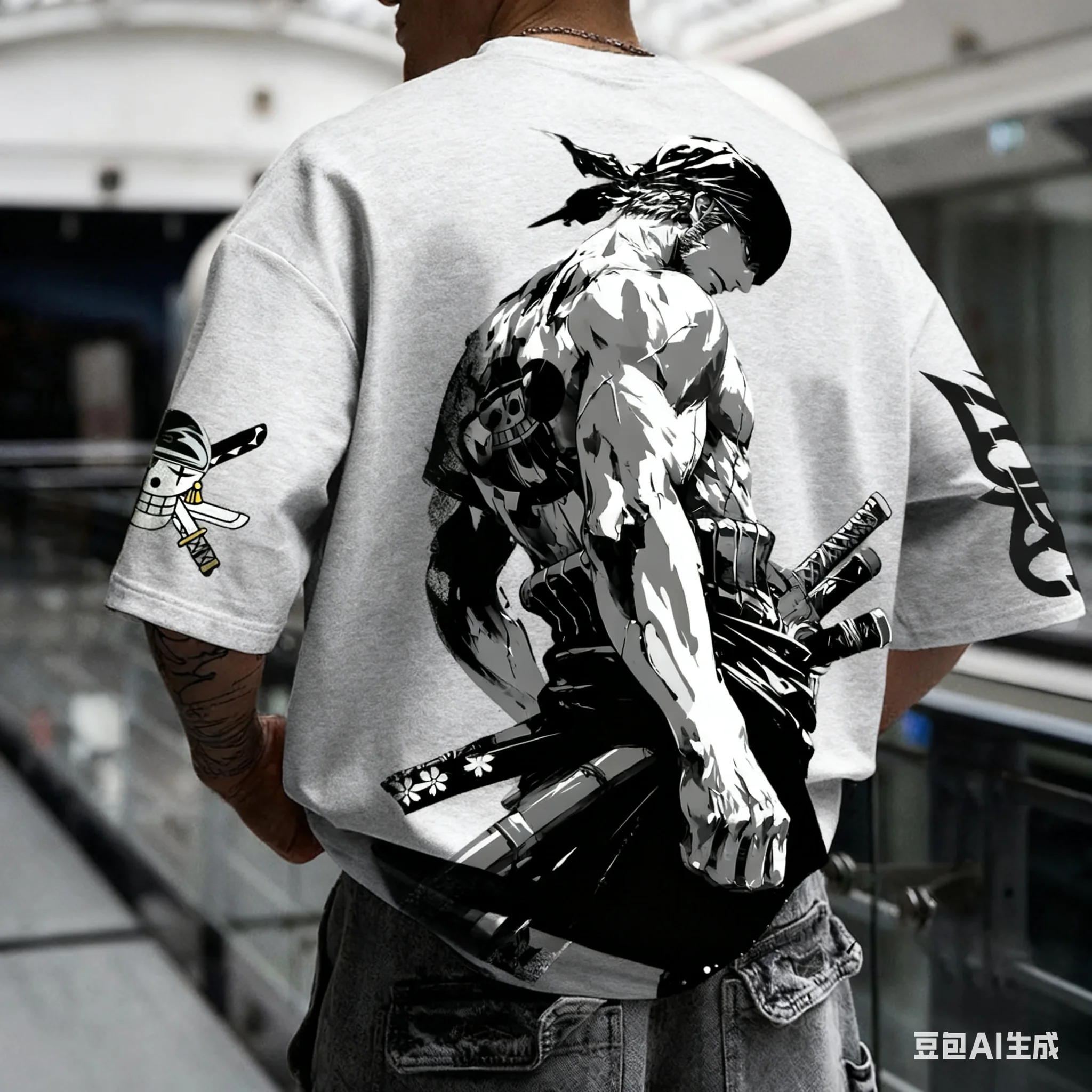 Anime Zoro ONE PIECE Harajuku Men Super Saiyan Vintage Summer T-shirt Loose Women Streetwear Casual Short-sleeved T Shirt Top