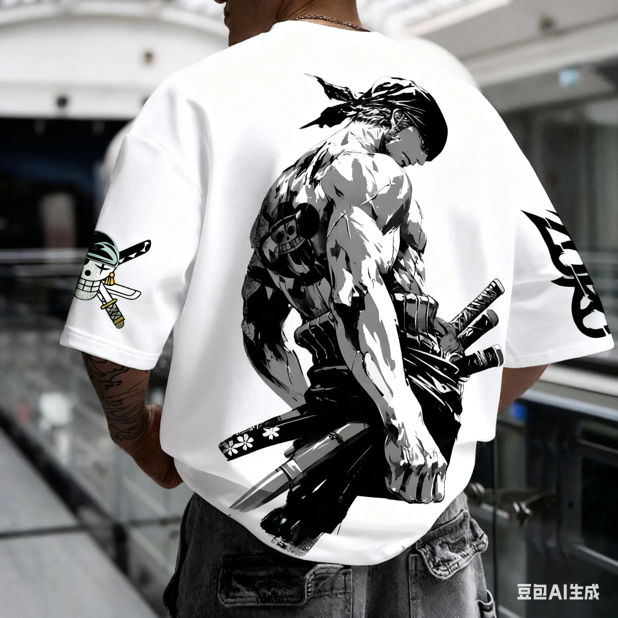 Anime Zoro ONE PIECE Harajuku Men Super Saiyan Vintage Summer T-shirt Loose Women Streetwear Casual Short-sleeved T Shirt Top