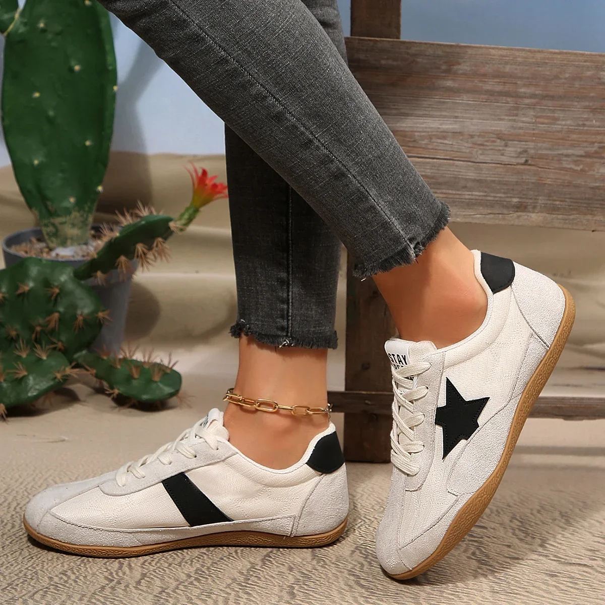 New Women Pattern Canvas Sneakers Women Casual Shoes Women Sneakers Shoes Flat Lace-Up Zapatillas Mujer Chaussure Femme