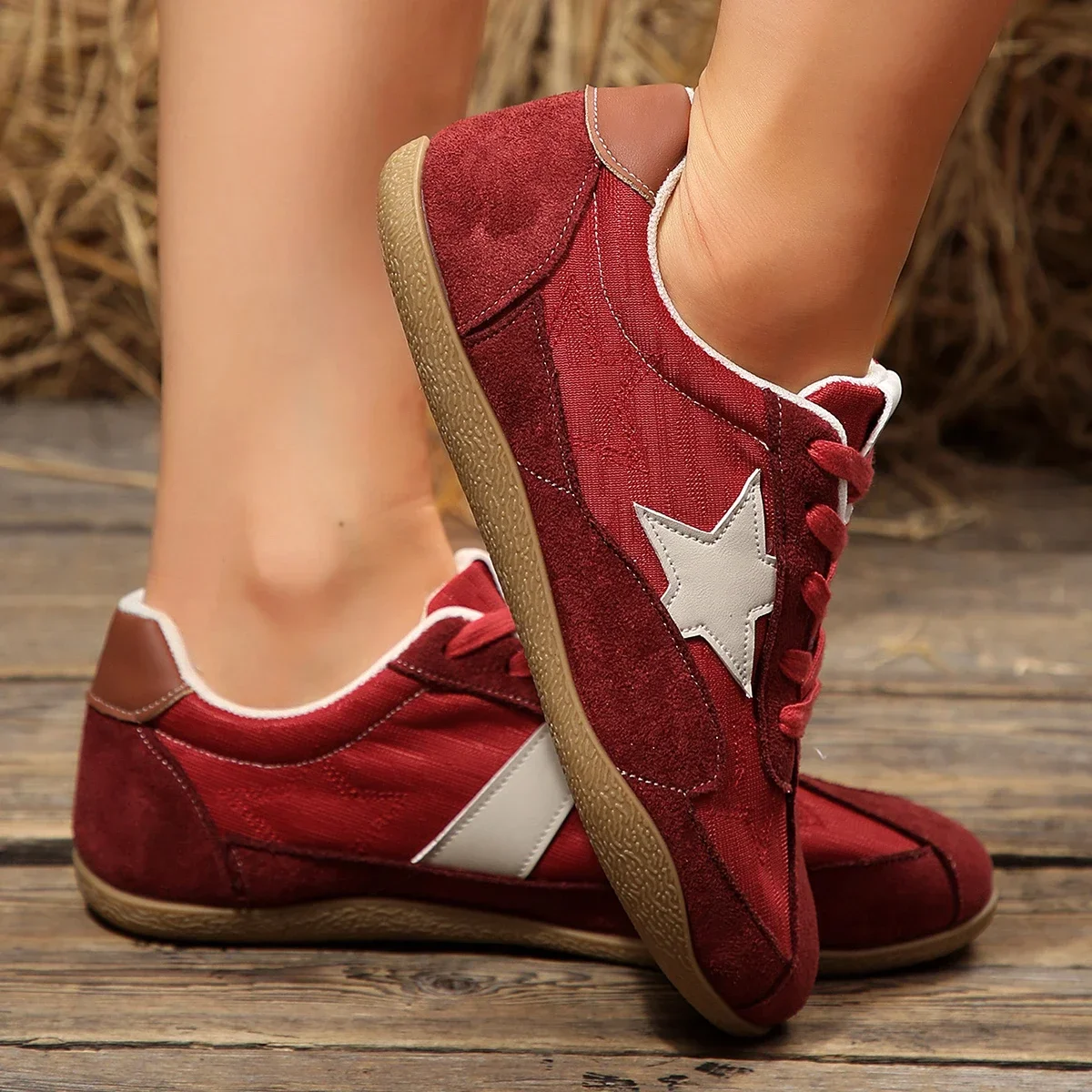 New Women Pattern Canvas Sneakers Women Casual Shoes Women Sneakers Shoes Flat Lace-Up Zapatillas Mujer Chaussure Femme