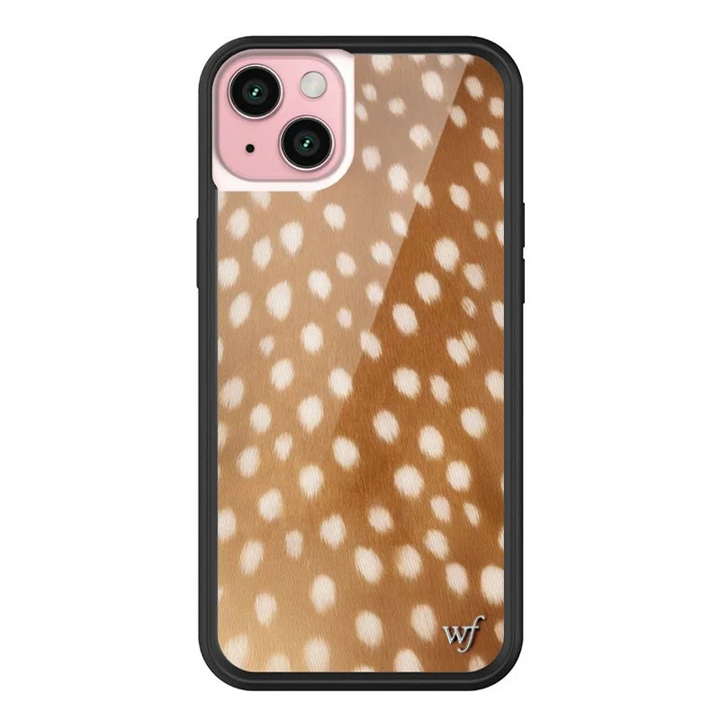 Wildflower Ins Fawn Deer Phone Case for iPhone 18 17 16 15 14 13 12 Pro Max Plus Unique Fashion Fabulous Shockproof Back Cover