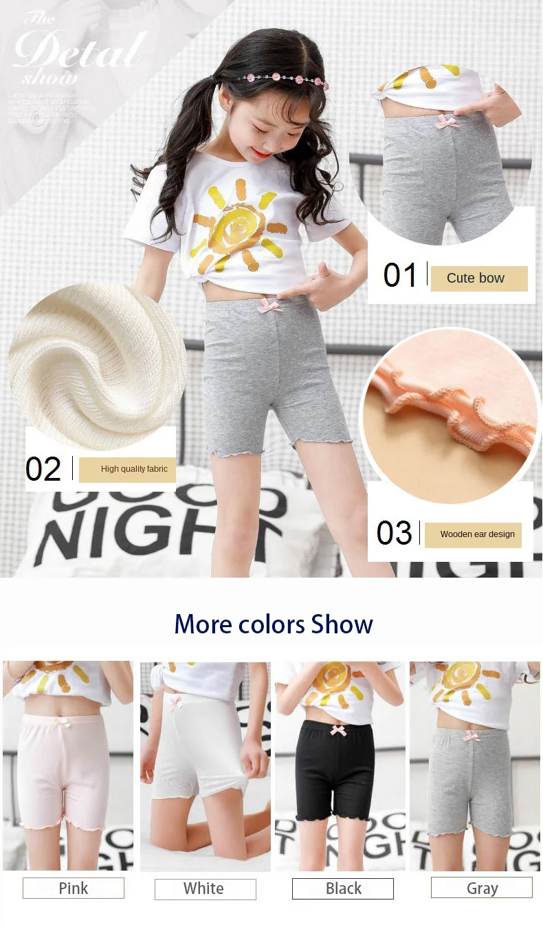 Hot Modal Girls Shorts Safety Pants Top Quality Kids Pants Underwear Children Summer Cute Bow Short Underpants for 1-12 Years