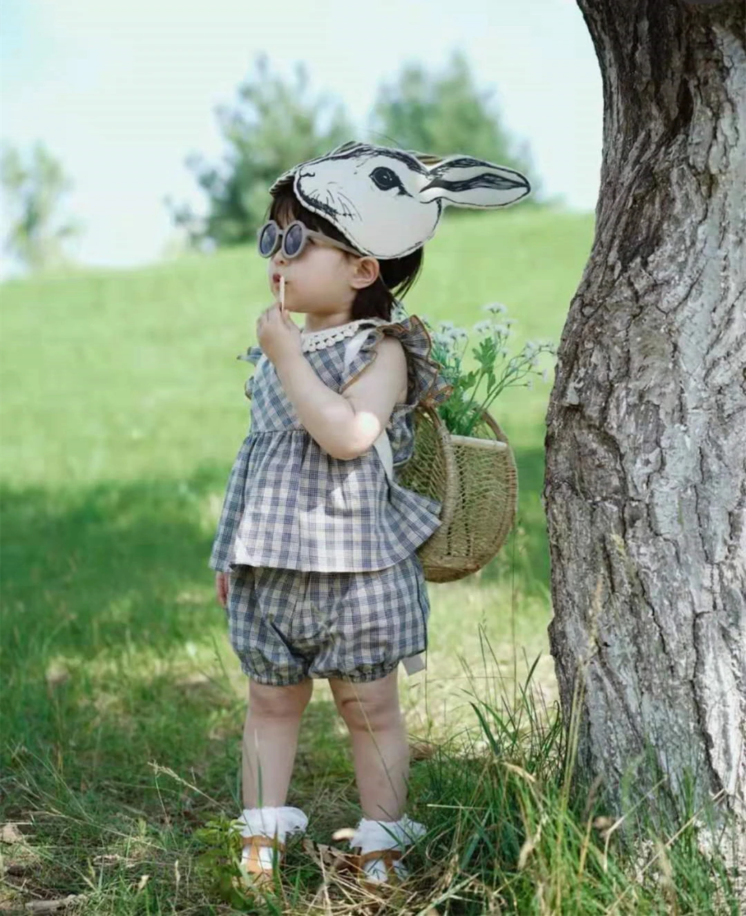 Mori Retro Kids Adult Rabbit Hairband Eye Mask Masquerade Ball Rabbit Mask Kids Holiday Mouse Fox Dress Up Tiara Hat Headband