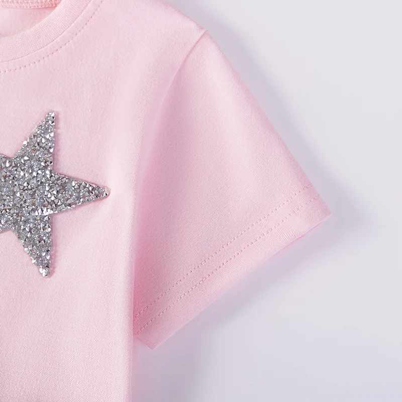 Little maven Baby Girls Clothes 2026 Summer Children's Clothing Cartoon Stars Birthday Gifts Mesh Dresses 2-7 Years Kids