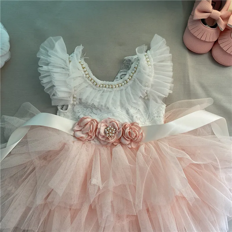 Elegant Little Girls Lolita Dress for Christmas Toddler Boho Chic Birthday Party Costume+ Blet 2pcs Outfit Set Wedding Clothing