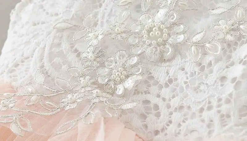 Summer Lace Girls Dress Gauze Kids Princess Dresses for Girl Vest Dress Party Dress Baby Clothes E16900