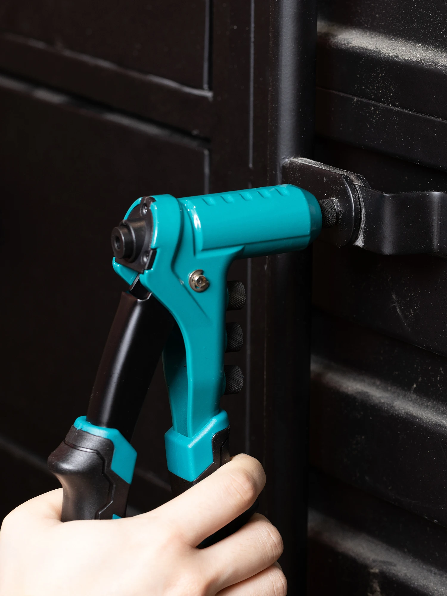 LIBRATON One-Handed Rivet Gun Set with 180 Rivets for Metal 4 Drill Bits 4 Heads Professional Hand Riveter Manual Riveting