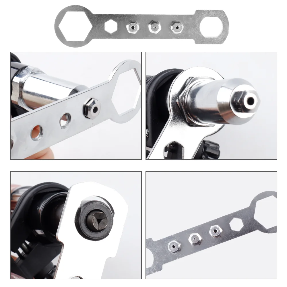 Electric Rivet Gun Adapter,2.4-4.8mm Conversion Head for Cordless Riveting Tools,with Hex Shaft,for DIY Projects,Rivet Gun Tool