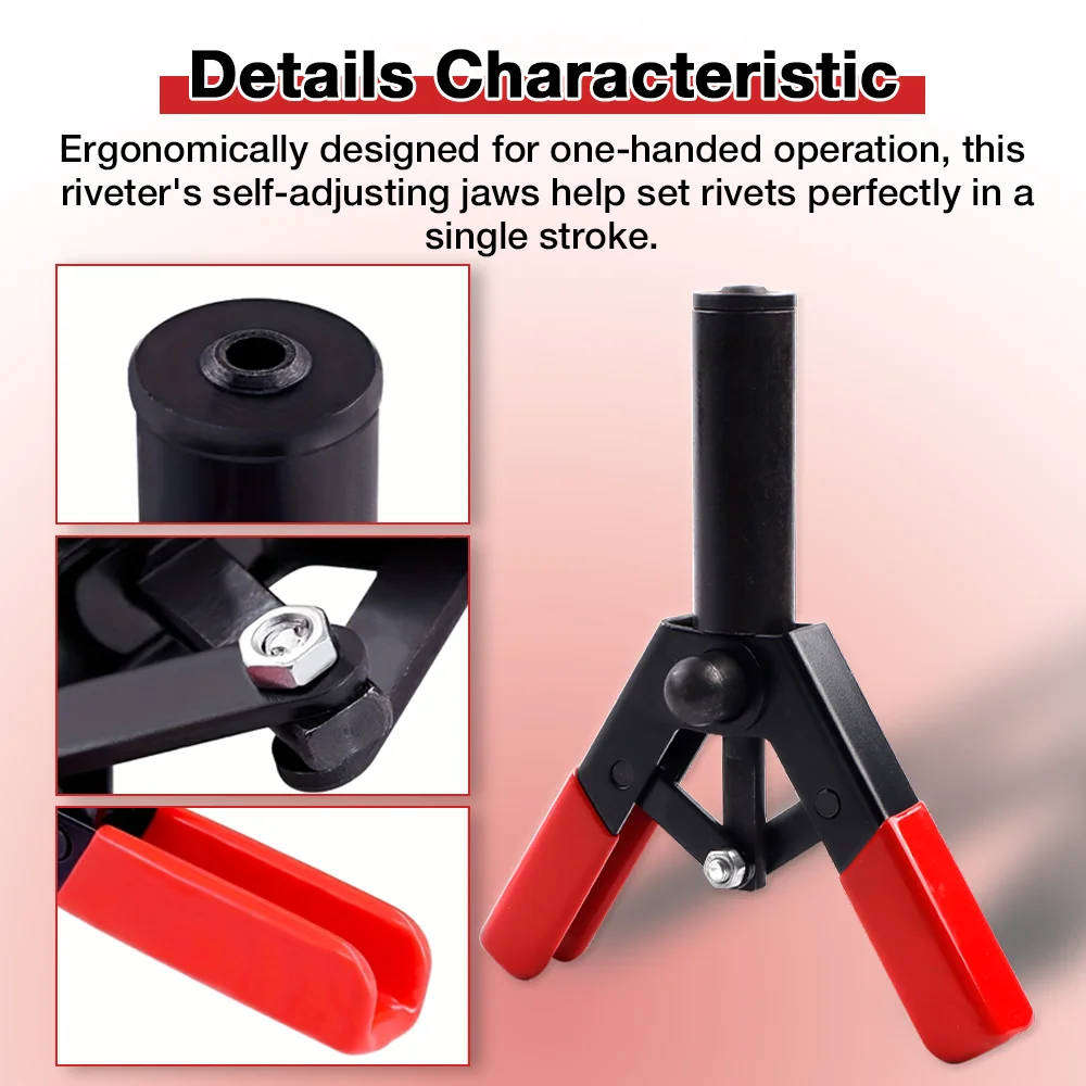Plastic Rivet Gun Kit, Fastener Removal Tool, 40 Nylon Rivets, Suitable For Fastening Door Panels And Automotive Interior Parts
