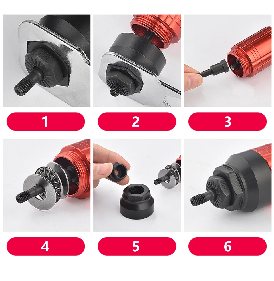 Rivet Nut Gun Riveting M3-M8 Cordless Riveting Drill Electric Adapter Insert Nut Tool for Household Metal Easily Handle Parts
