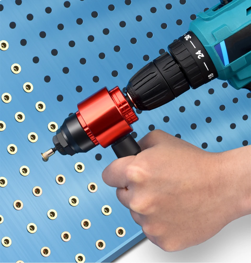 Rivet Nut Gun Riveting M3-M8 Cordless Riveting Drill Electric Adapter Insert Nut Tool for Household Metal Easily Handle Parts