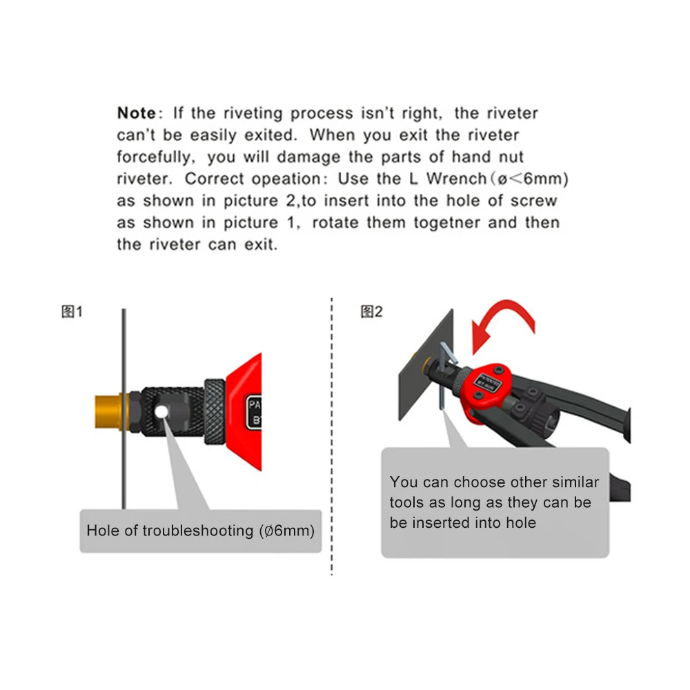 M3-M12 Professional Rivet Nut Tool Hand Rivet Nut Gun Kit Riveter with Metric & Inch Mandrels Rivet Nuts Threaded Riveter Tool