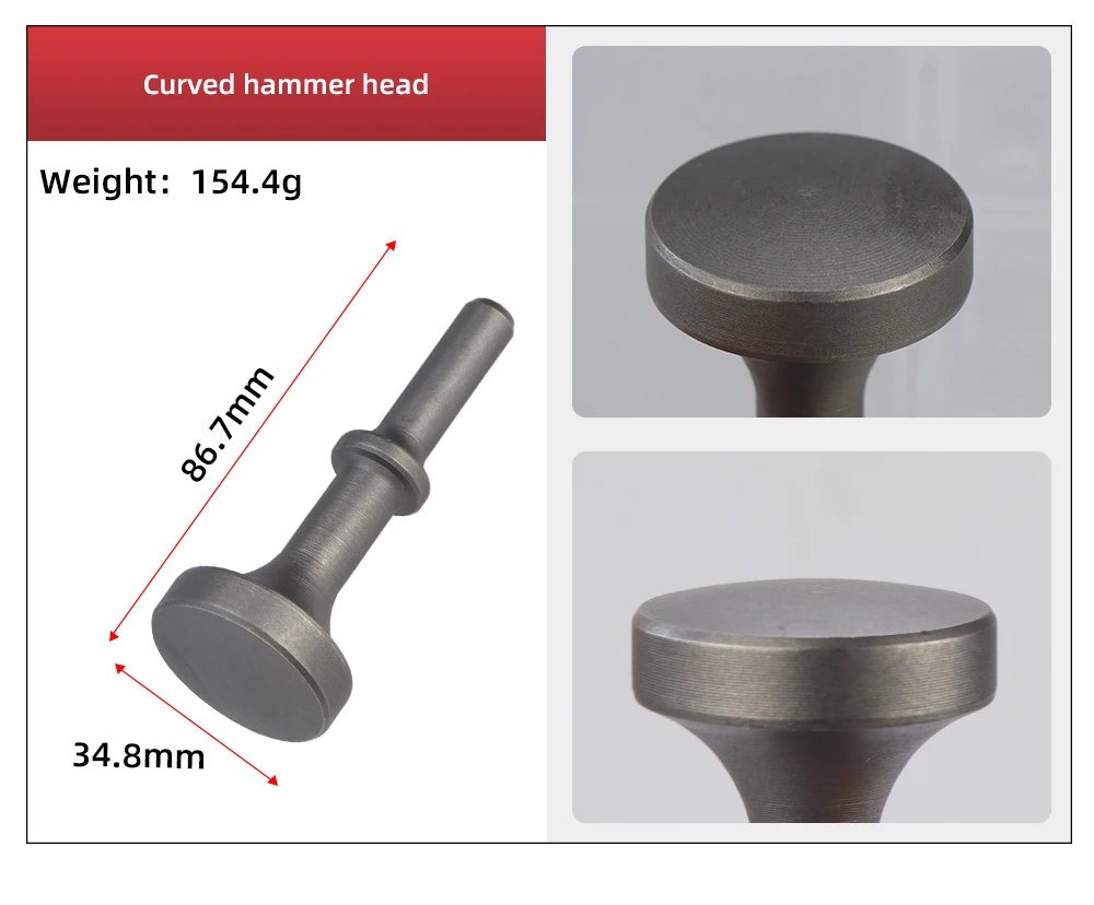 HIFESON Air Hammer Rivet Heads Pneumatic Hammer Chisels Rivet Gun Accessories Riveting Tools For Semi-hollow Rivets Solid Rivets