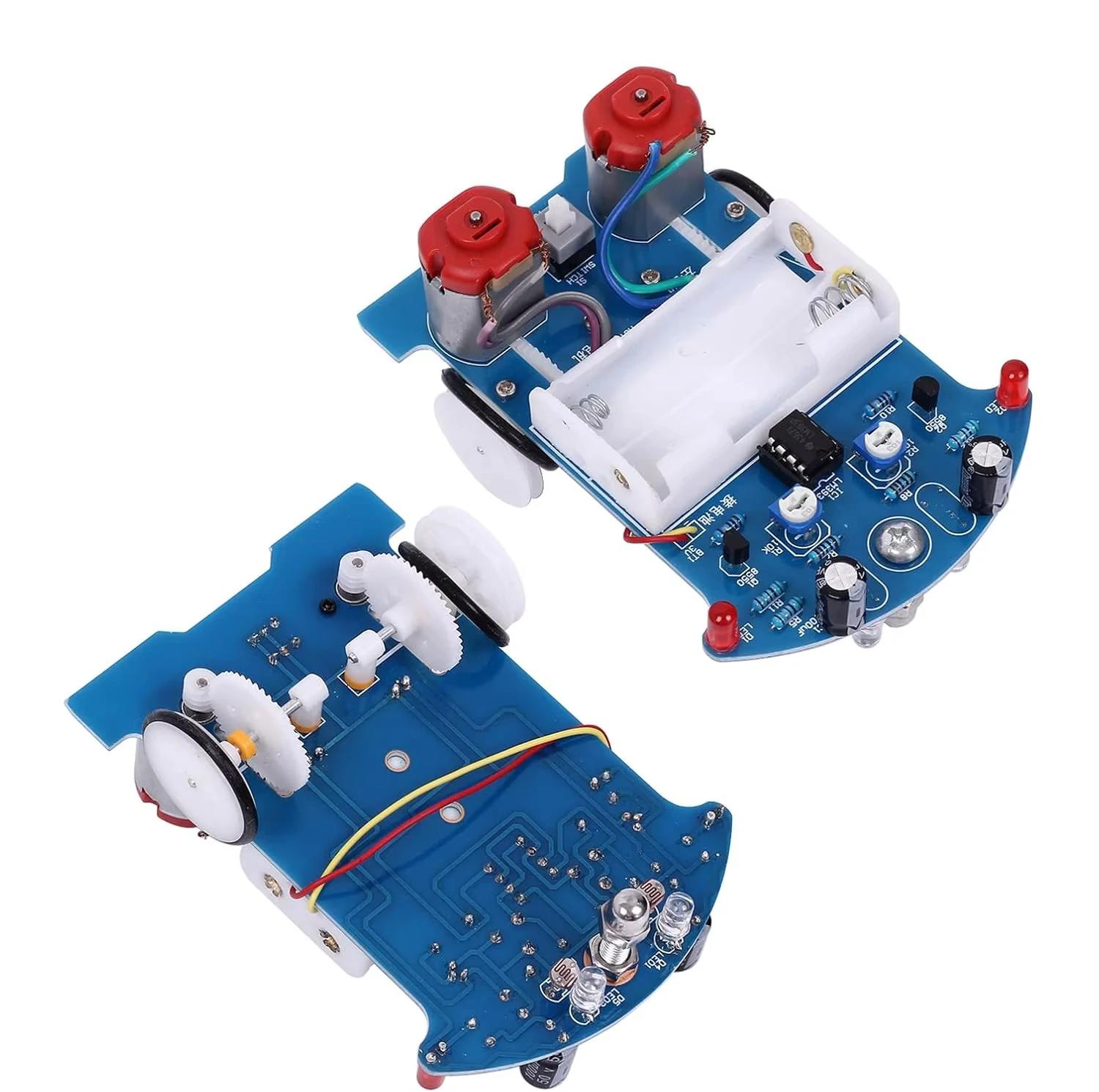 Practice Soldering Learning Electronics Kit Smart Car Soldering Project Kits Line Following Robot Beginners DIY Electronics
