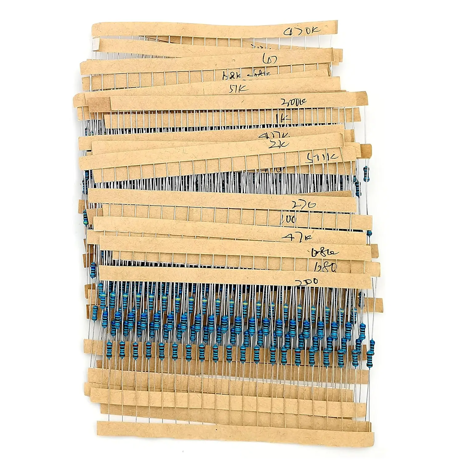 led Resistor kit 600Pcs 30 Values 1/4W Resistor Kit + 200Pcs 5Colors 3mm&5mm LED Light Emitting Diode for Arduino Projects